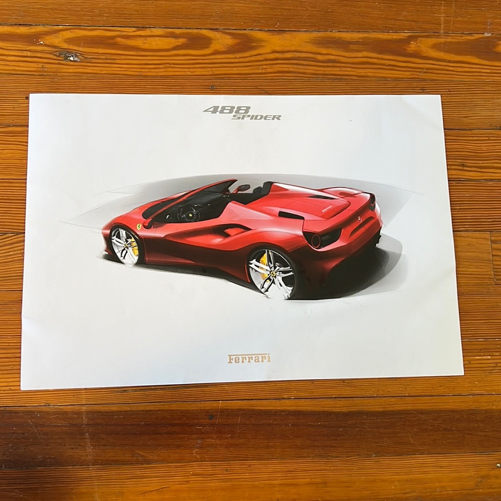 Ferrari print from Ferrari and Maserati of Atlanta